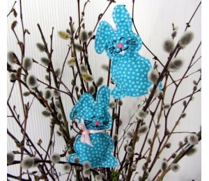 Stickdatei ITH - Osterhase in zwei Varianten